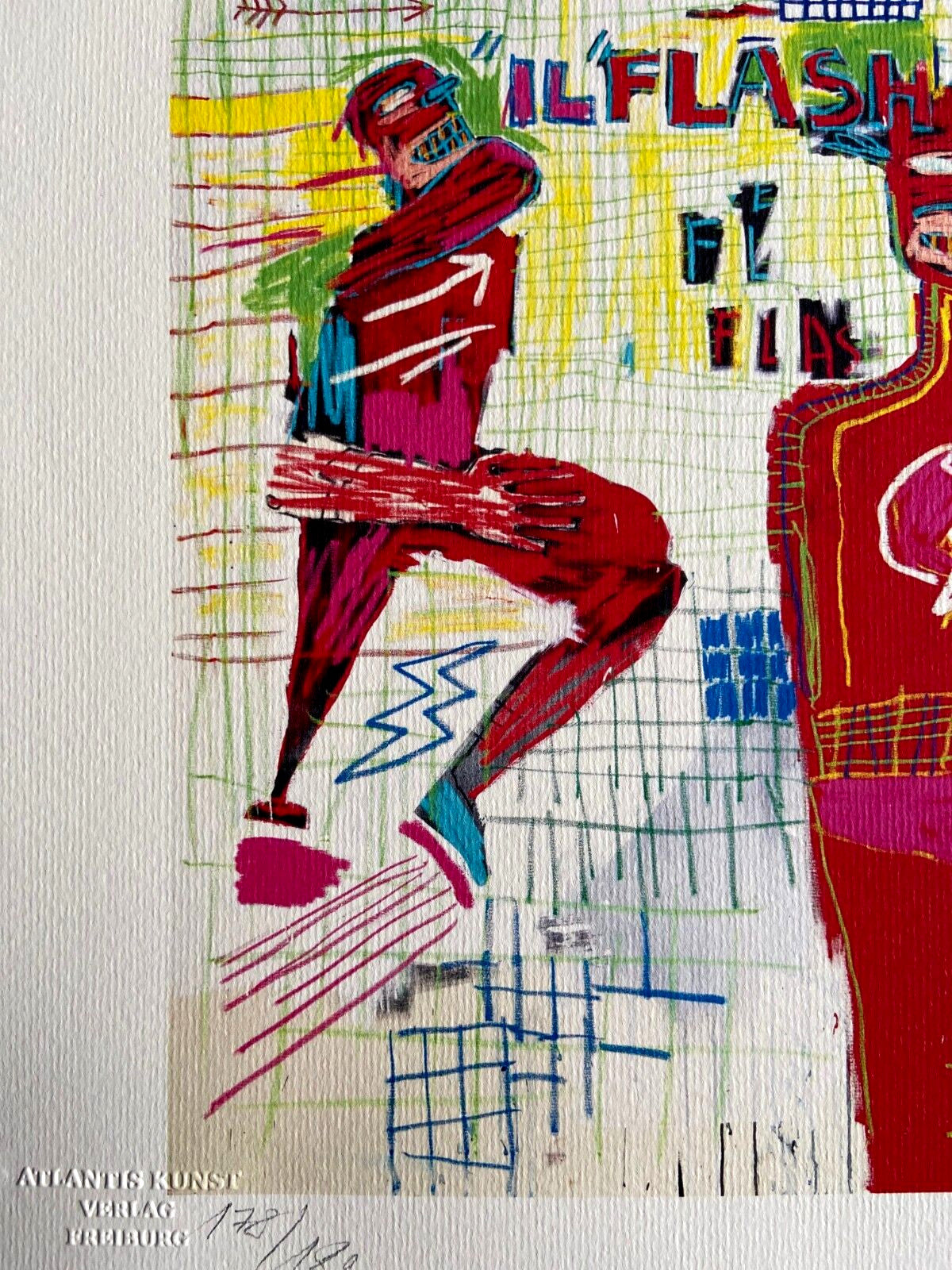 Jean-Michel-Basquiat Lithograph Coa Signed &