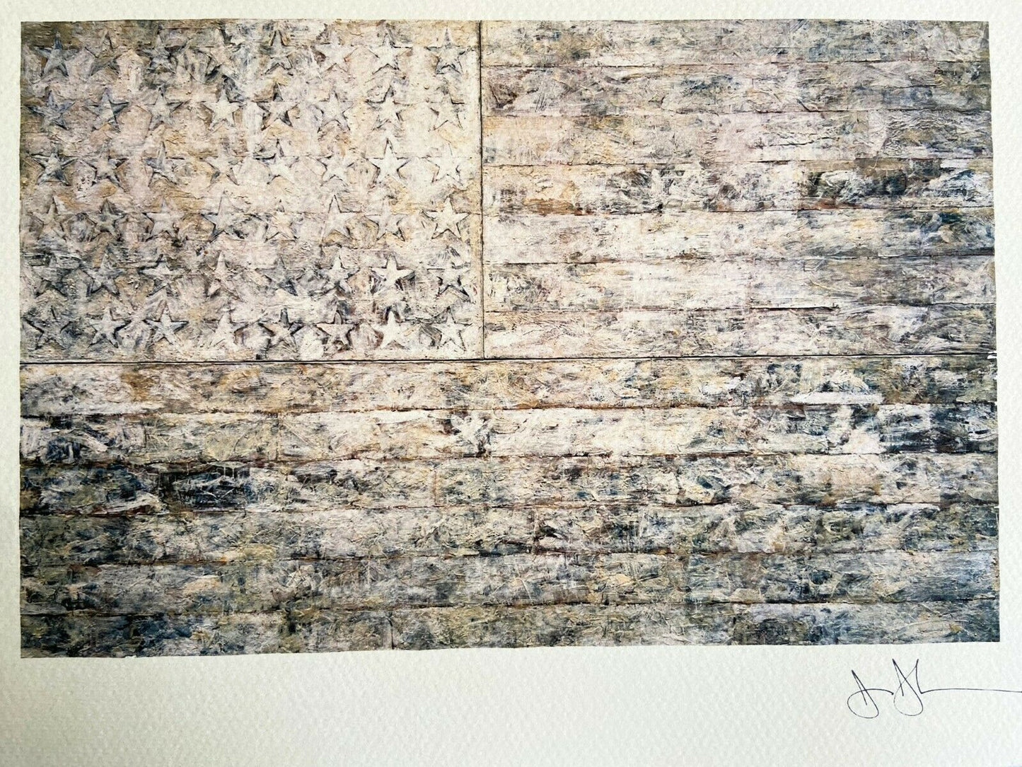 Jasper Johns Lithograph Met Museum Coa Numbered