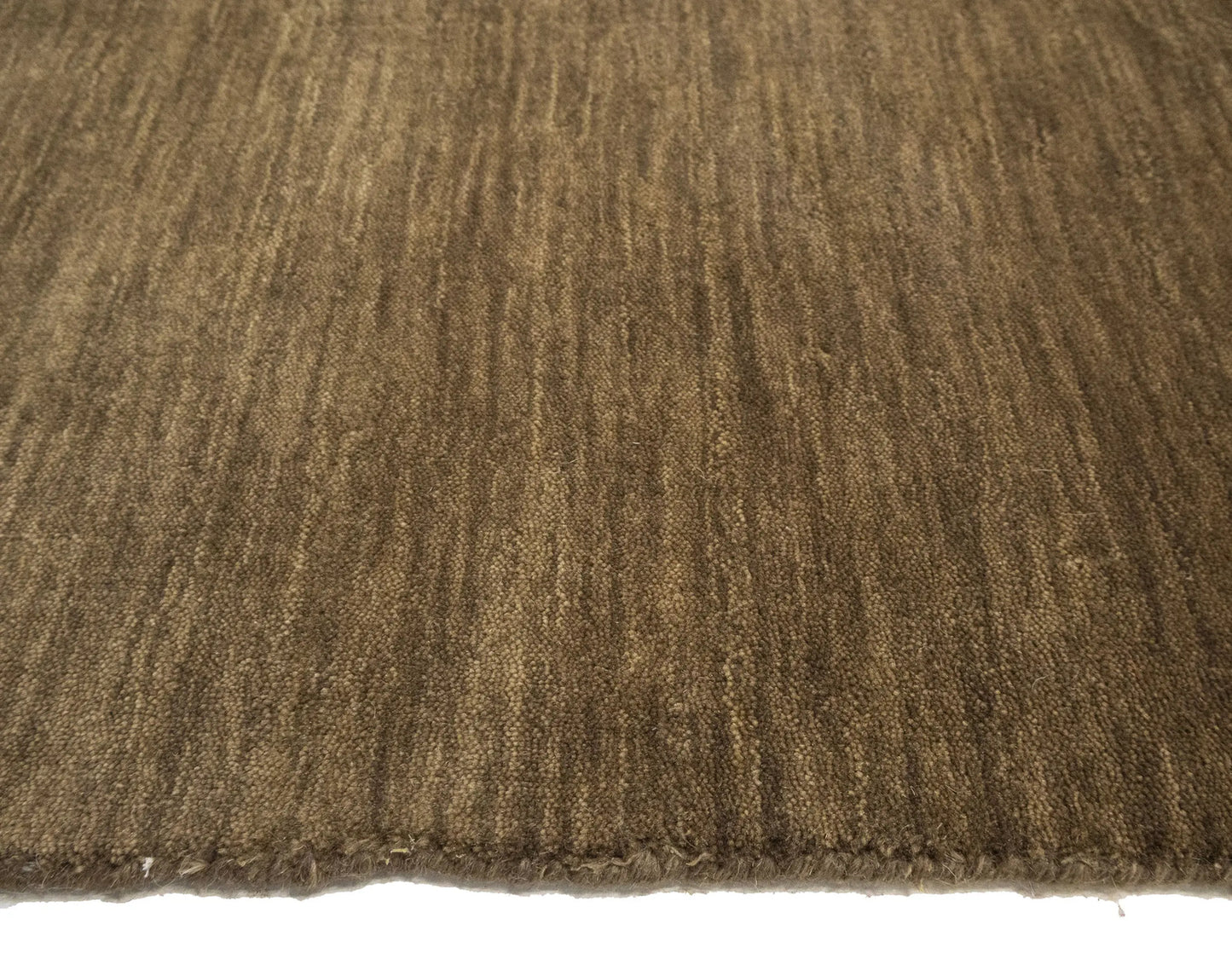 Modern Gabbeh Wool Area Rug Brown Tribal Design