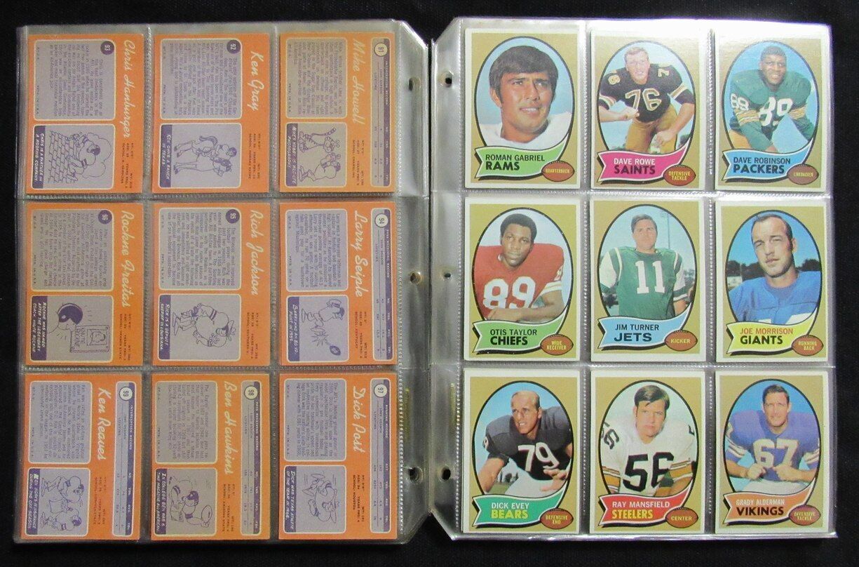 1970 Topps Football Card Complete Set (1-263)