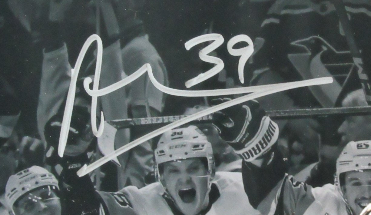 Alex Nedeljkovic Penguins Signed 16X20 Goal Photo