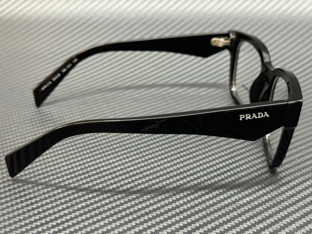 PRADA PR A10V 16K1O1 Black Men's 53 mm Eyeglasses