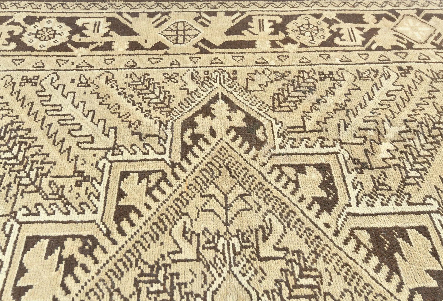 Distressed Vintage Oriental Rug 7X10 Ft Muted
