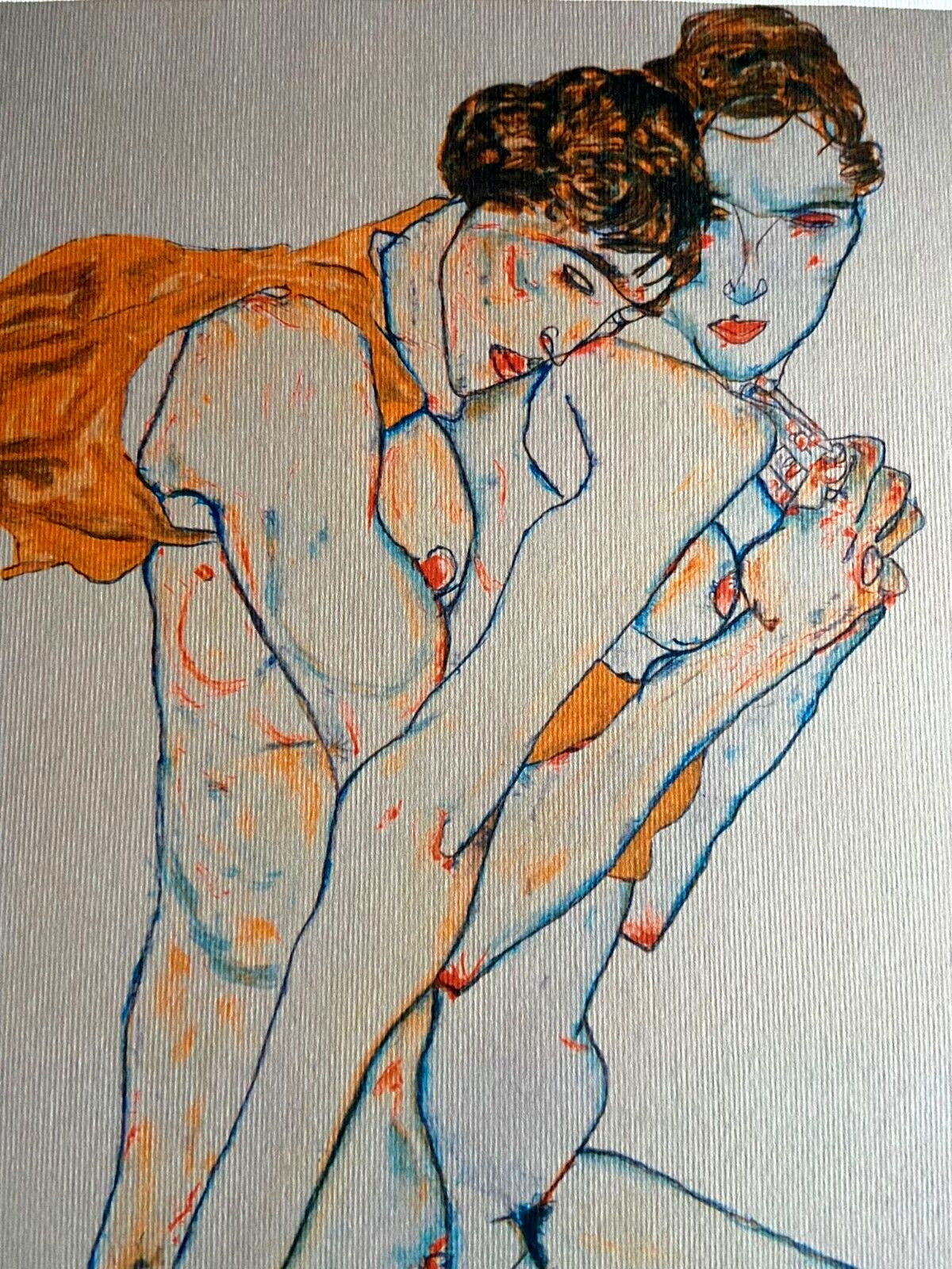 Egon Schiele Lithograph Coa Signed In Pen