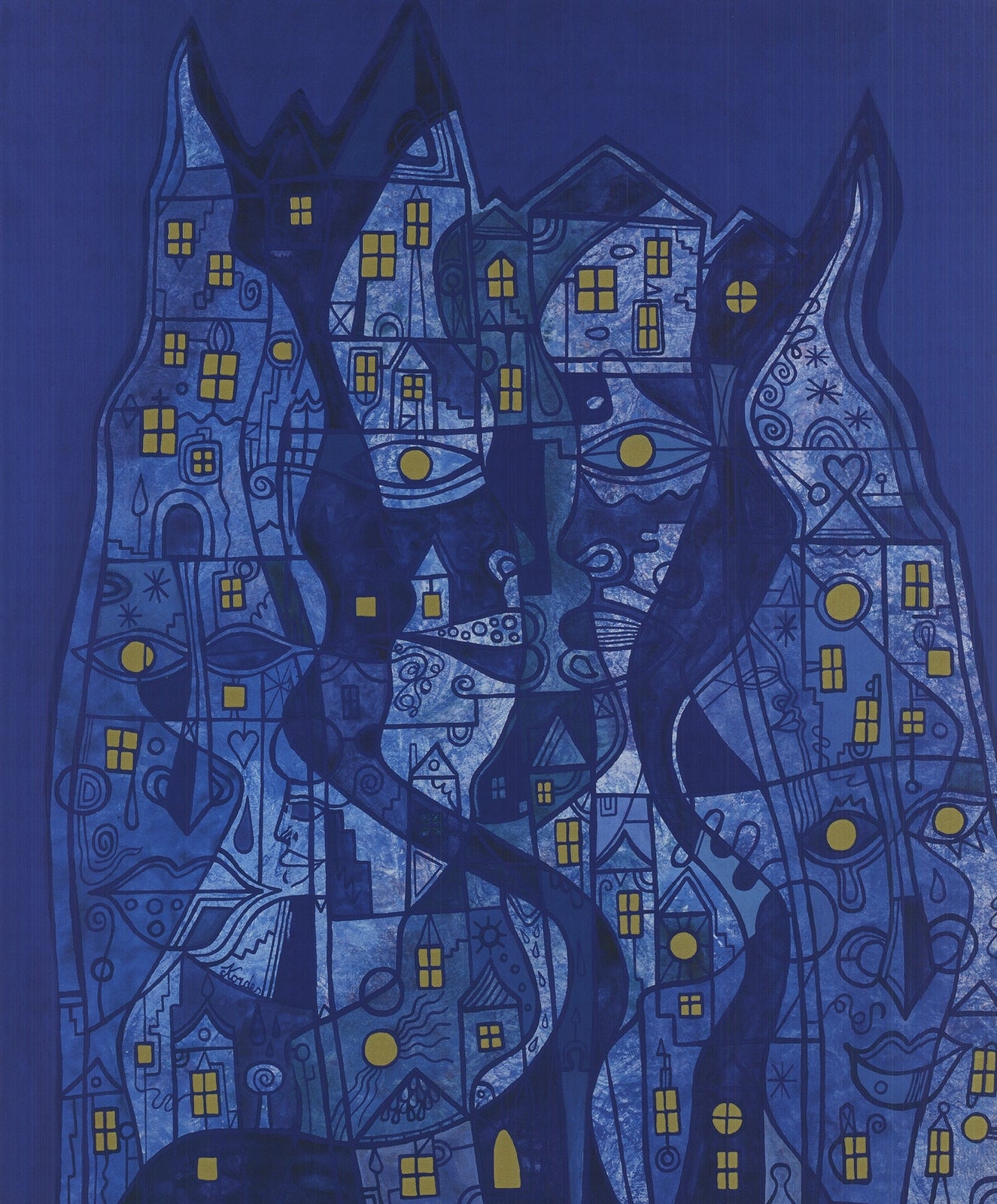Horst Kordes Dreamland Iii " Offset Lithograph