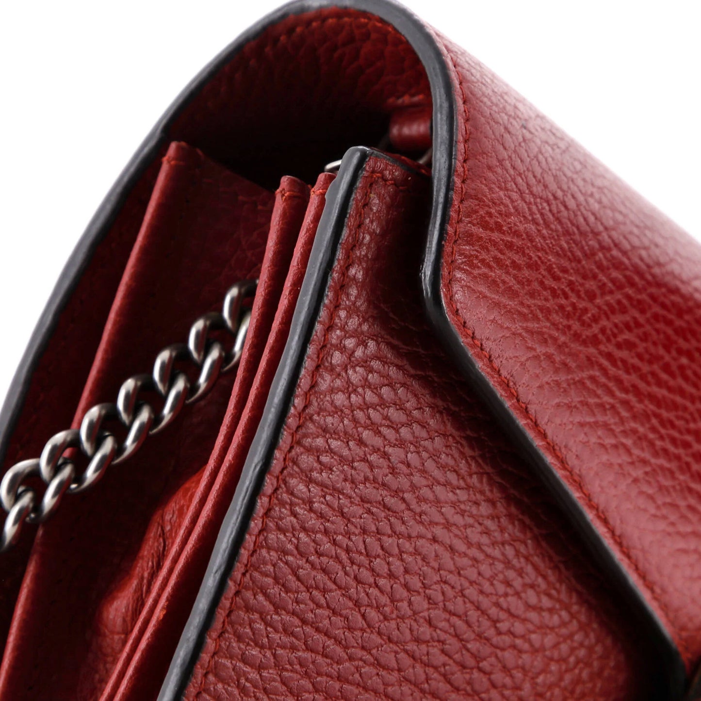 Gucci Dionysus Chain Wallet Leather With Embellished Detail Small