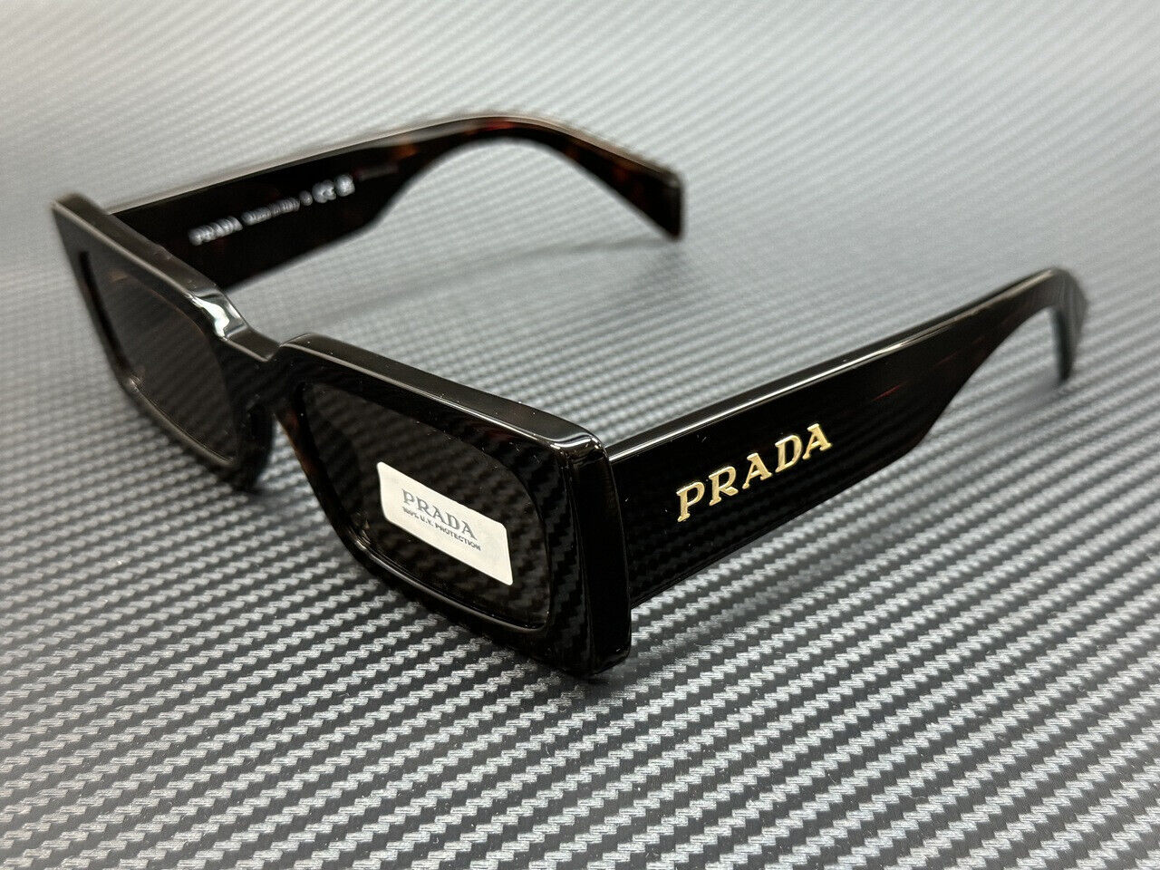 PRADA PR A07S 16N5Y1 Tortoise Brown Women's 52 mm