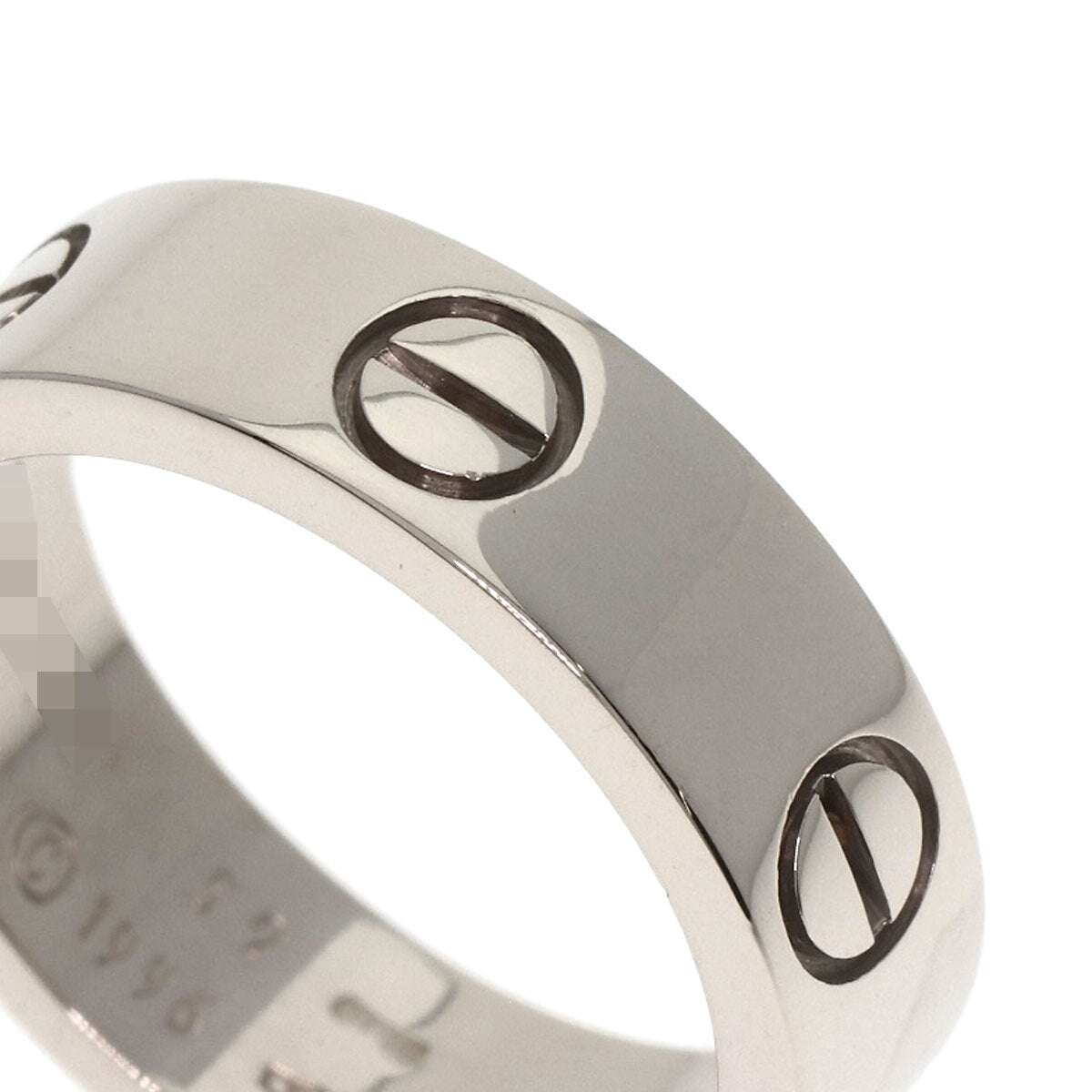Cartier Ring Love Ring #52 K18 White Gold