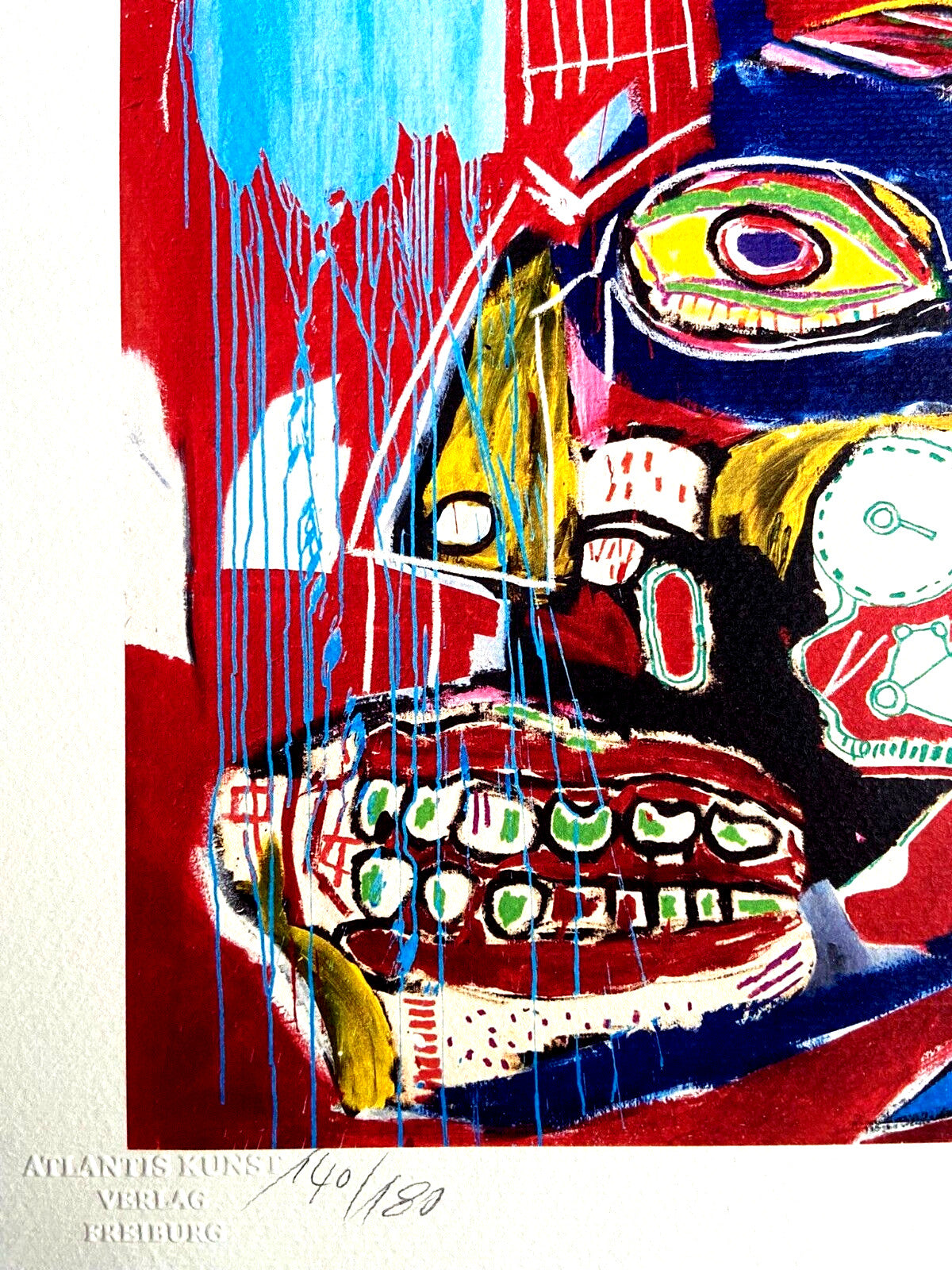 Jean-Michel Basquiat Lithograph C.O.A. Signed Numbered In Pencil