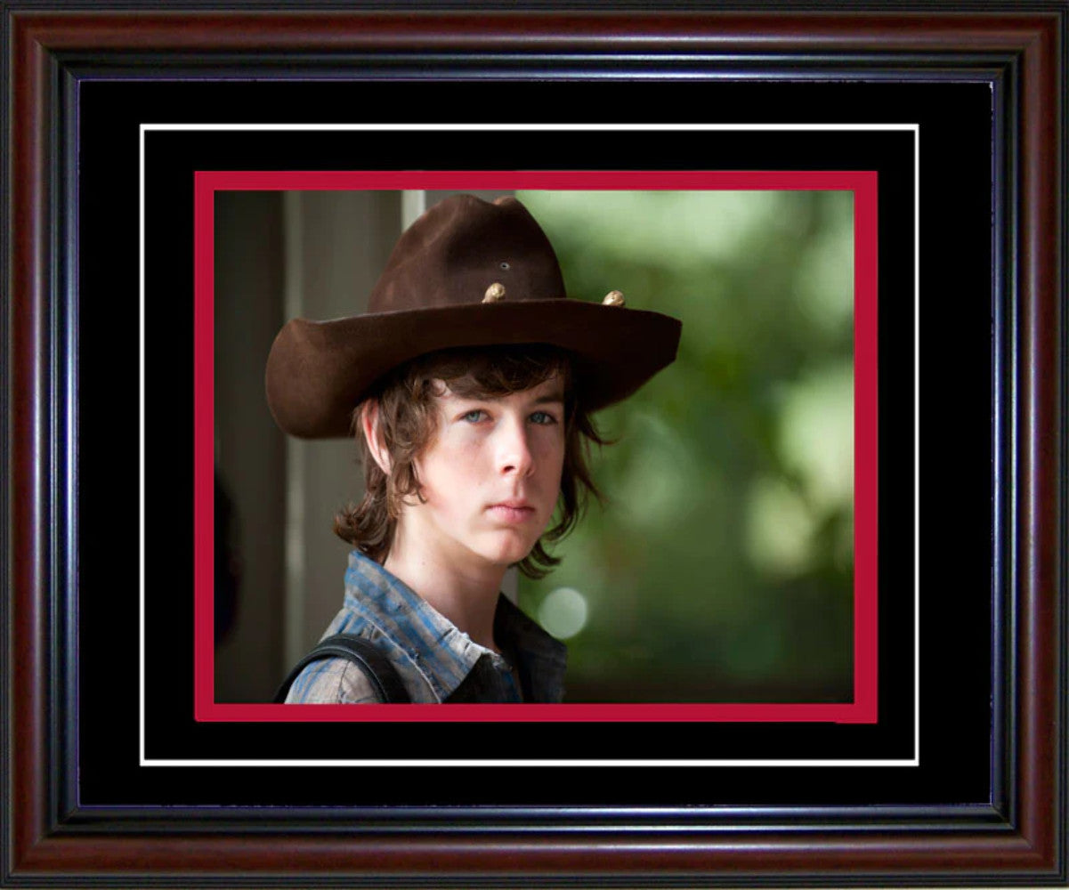 Chandler Riggs Unsigned Framed Carl Grimes Walking Dead 8X10 Photo