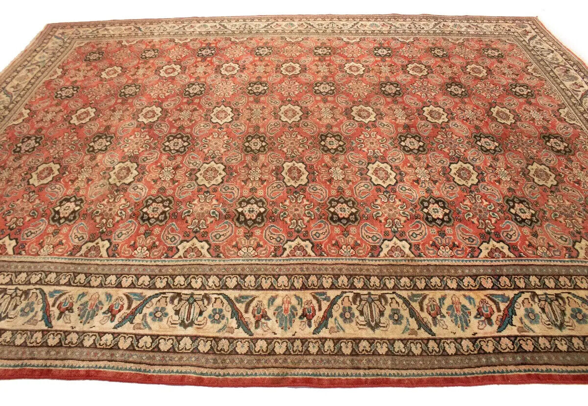 Antique Hand-Knotted Oriental Rug One-Of-A-Kind