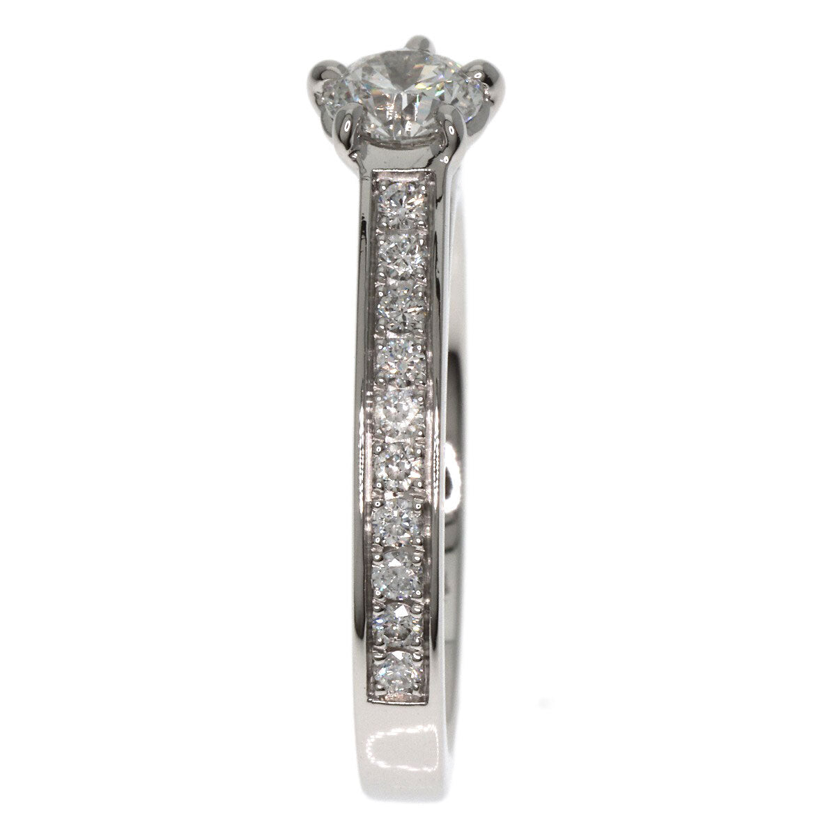 Chaumet Ring Frisson Solitaire Diamond Platinum