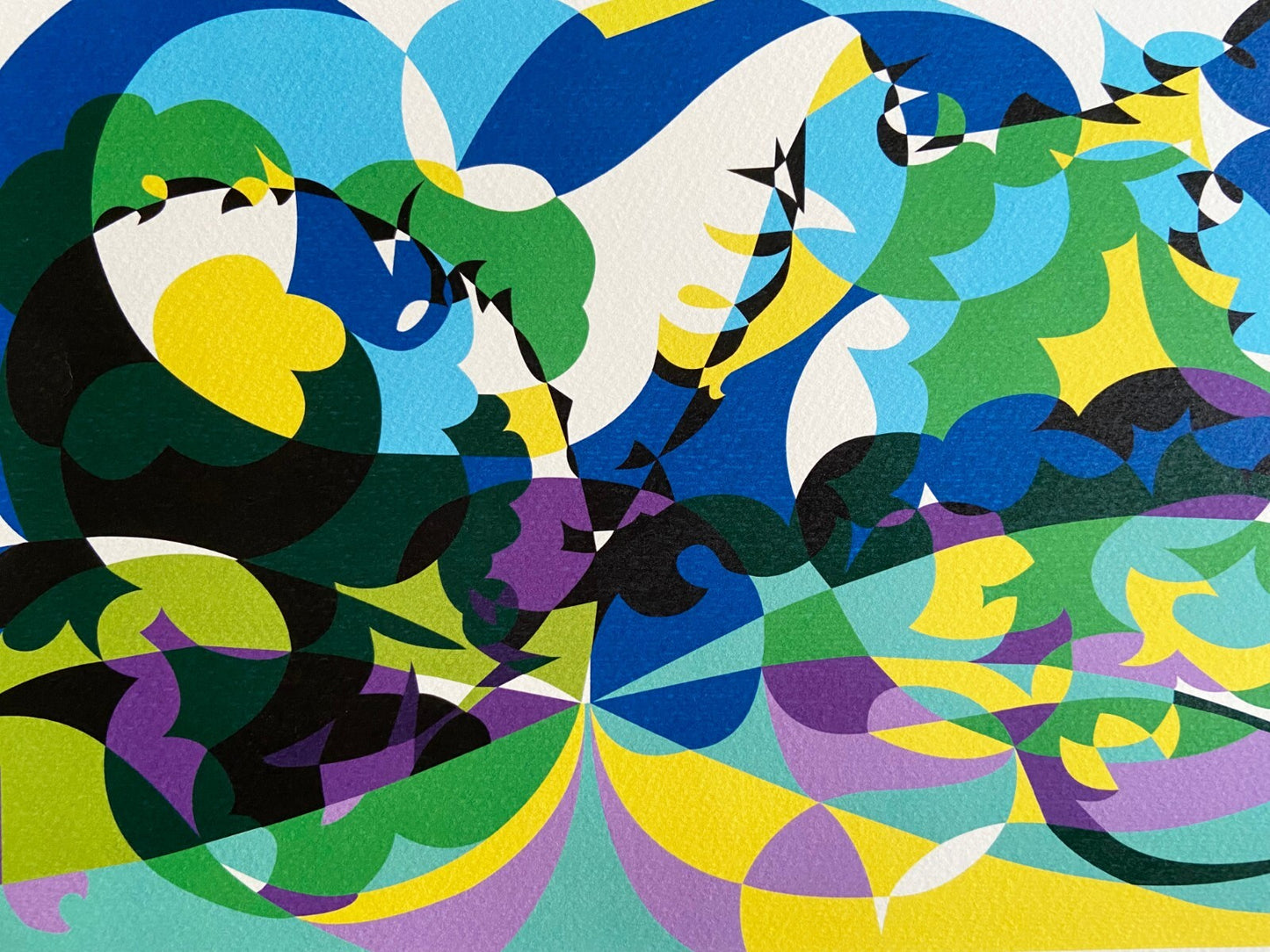 Giacomo Balla Lithograph 1968 Biennale Di Venezia