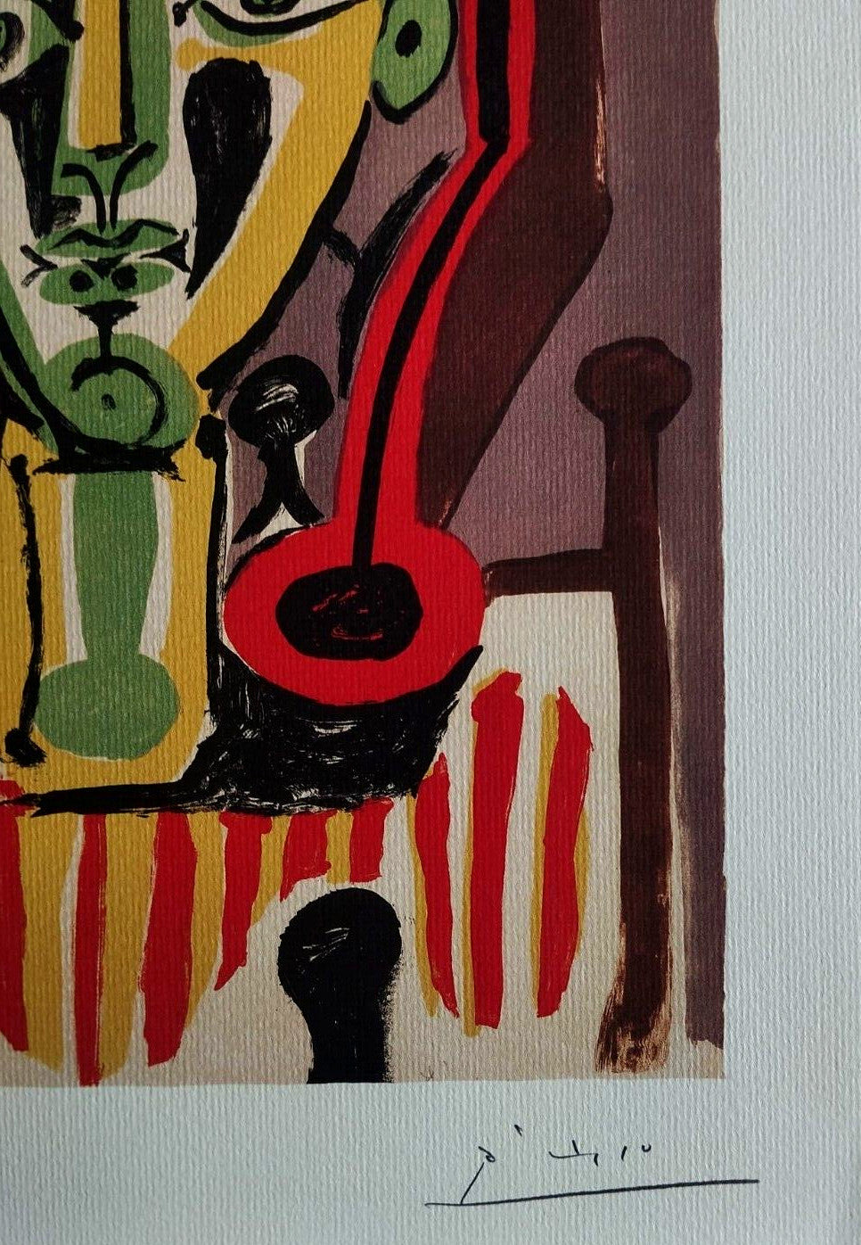 Pablo-Picasso Signed Numbered Pencil Coa Lithograph Cancelled
