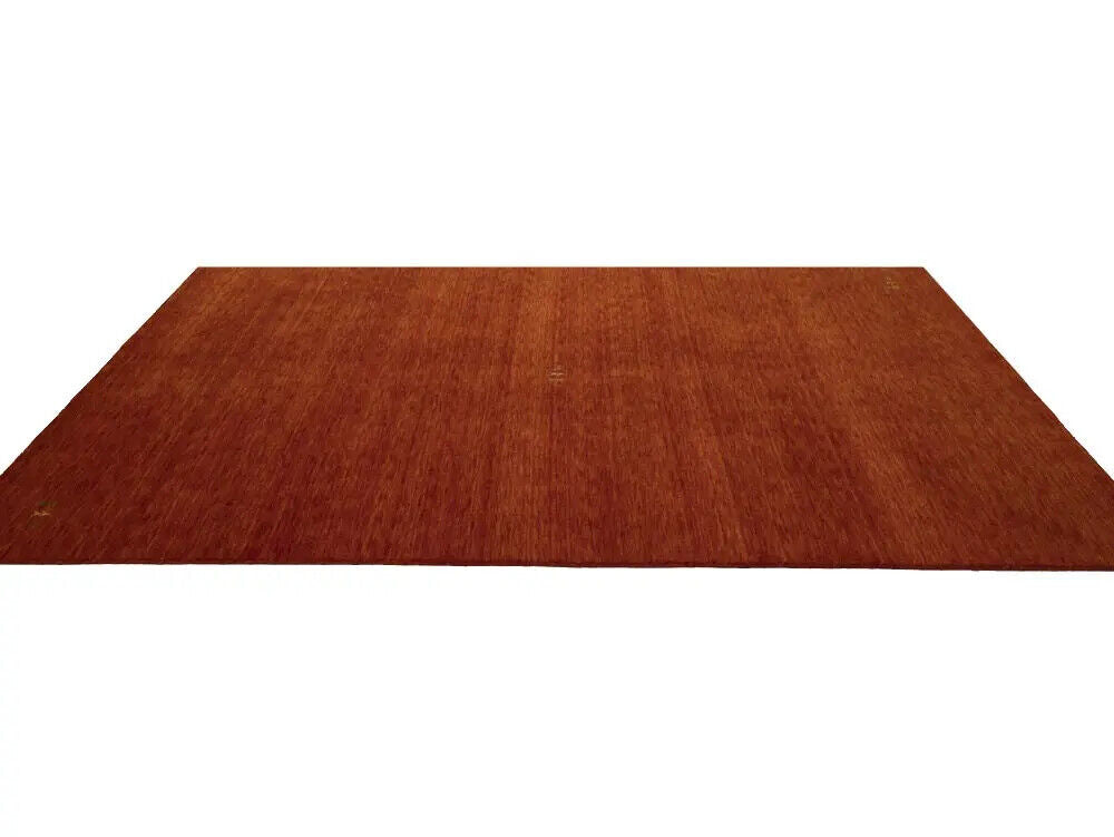 Contemporary Gabbeh Modern Rug Orange Tribal
