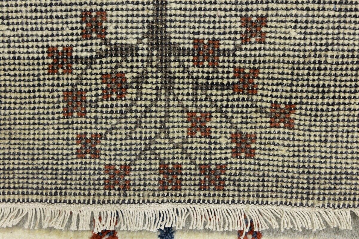 Multicolored Pictorial Tribal Rug Indo-Gabbeh