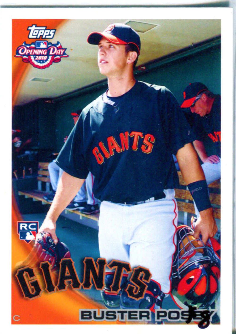 Buster Posey Unsigned 2010 Topps Opening Day Card