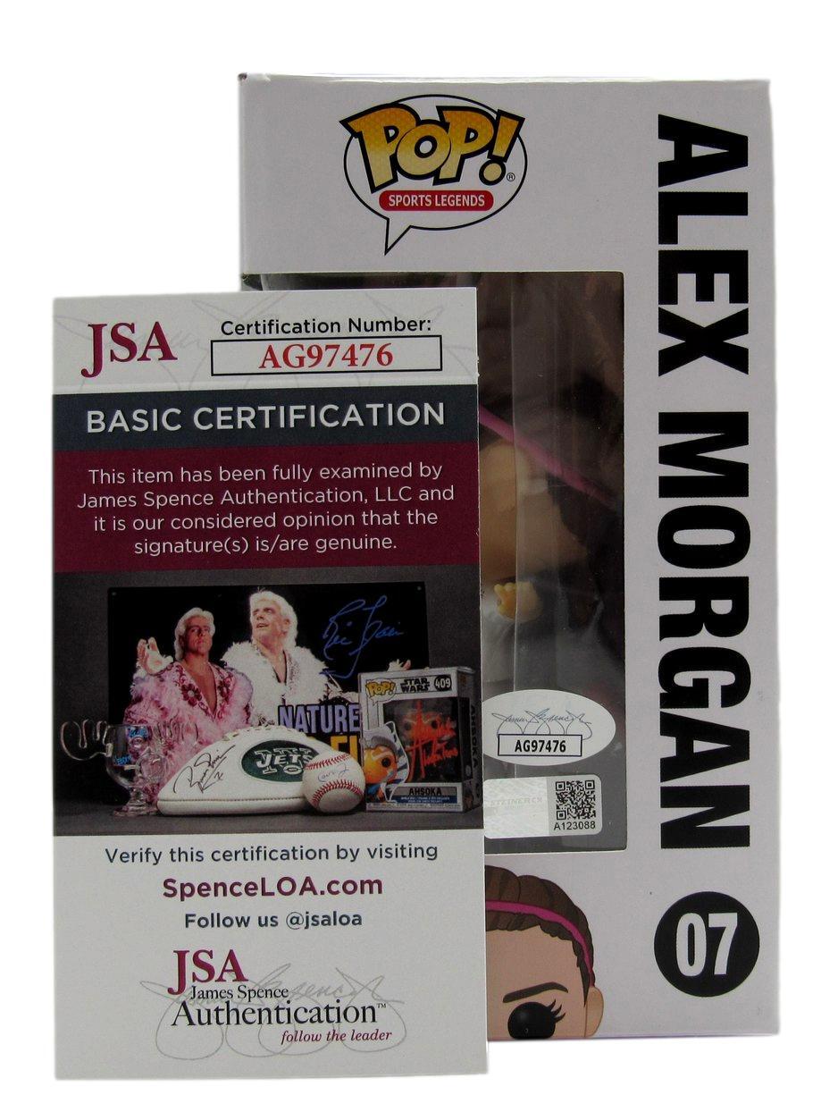 Alex Morgan Autographed/Signed Pop! Funko Pop Figurine #07 Usa Soccer Jsa