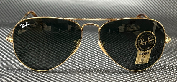 RAY BAN RB3689 914731 Gold Aviator 58 mm Unisex Sunglasses