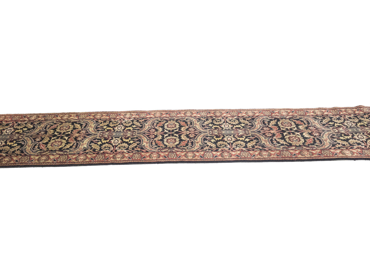 Agra Jaipur Oriental Runner Rug Wool Hand-Knotted