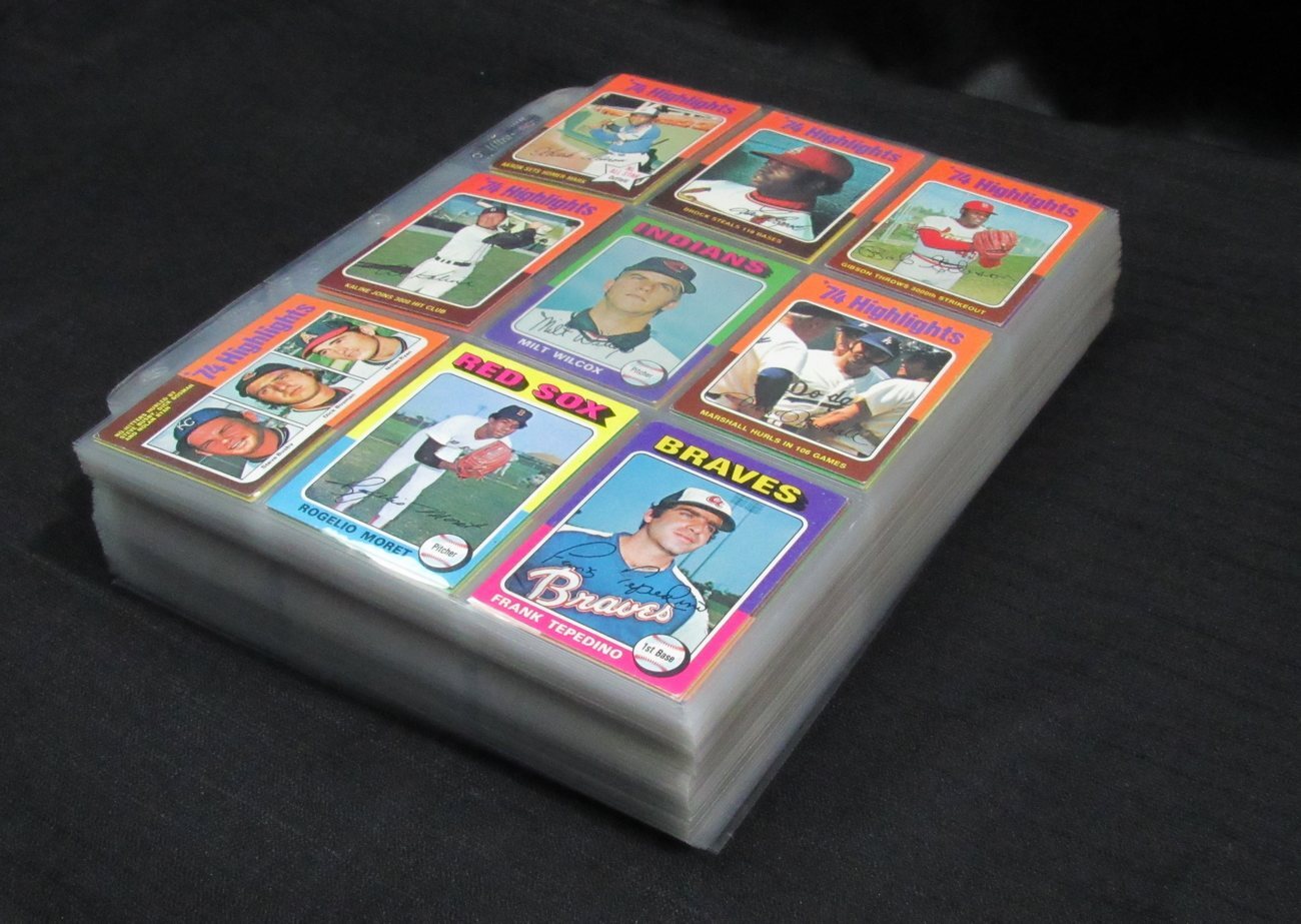 1975 Topps Baseball Card Complete Set (1-660)