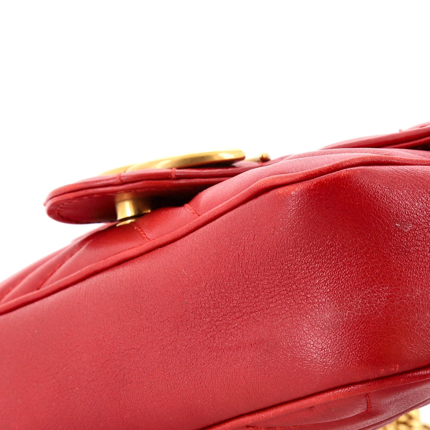 Gucci Gg Marmont Flap Bag Matelasse Leather Super Mini