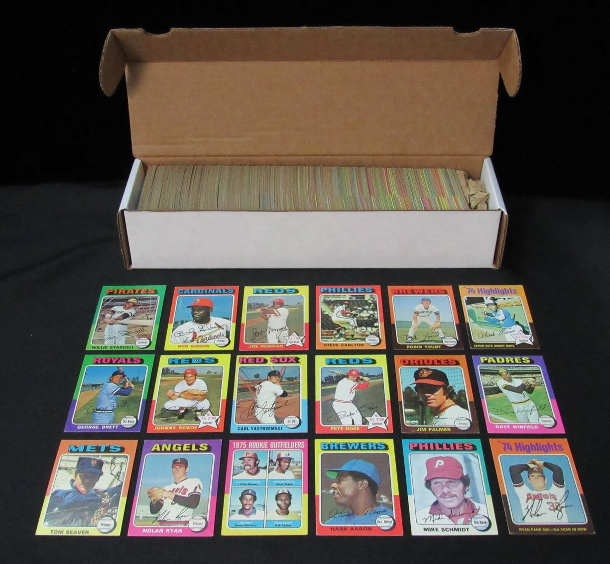 1975 Topps Baseball Complete Set (660) Aaron,