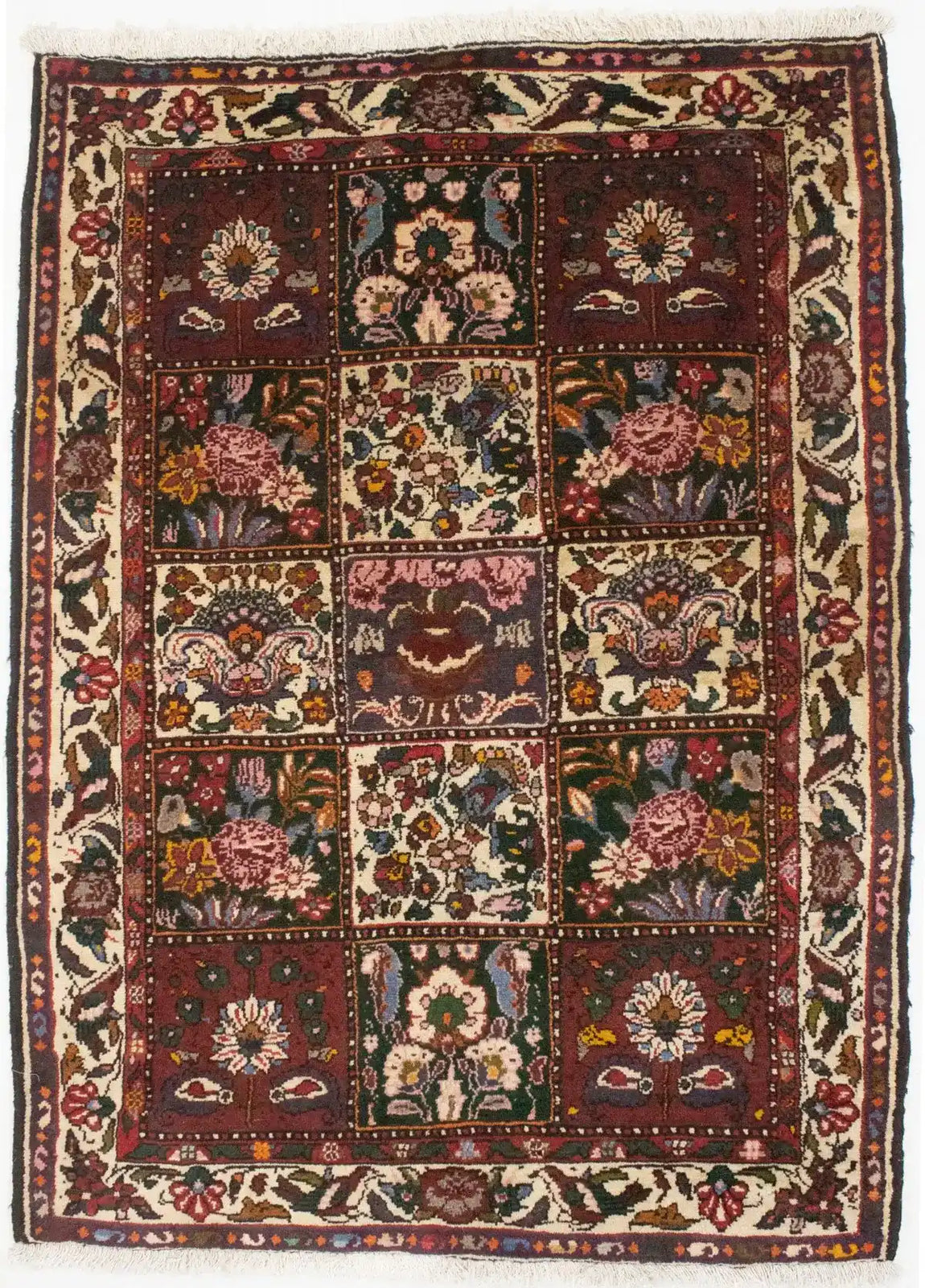 Vintage Handmade Floral Garden Design Oriental
