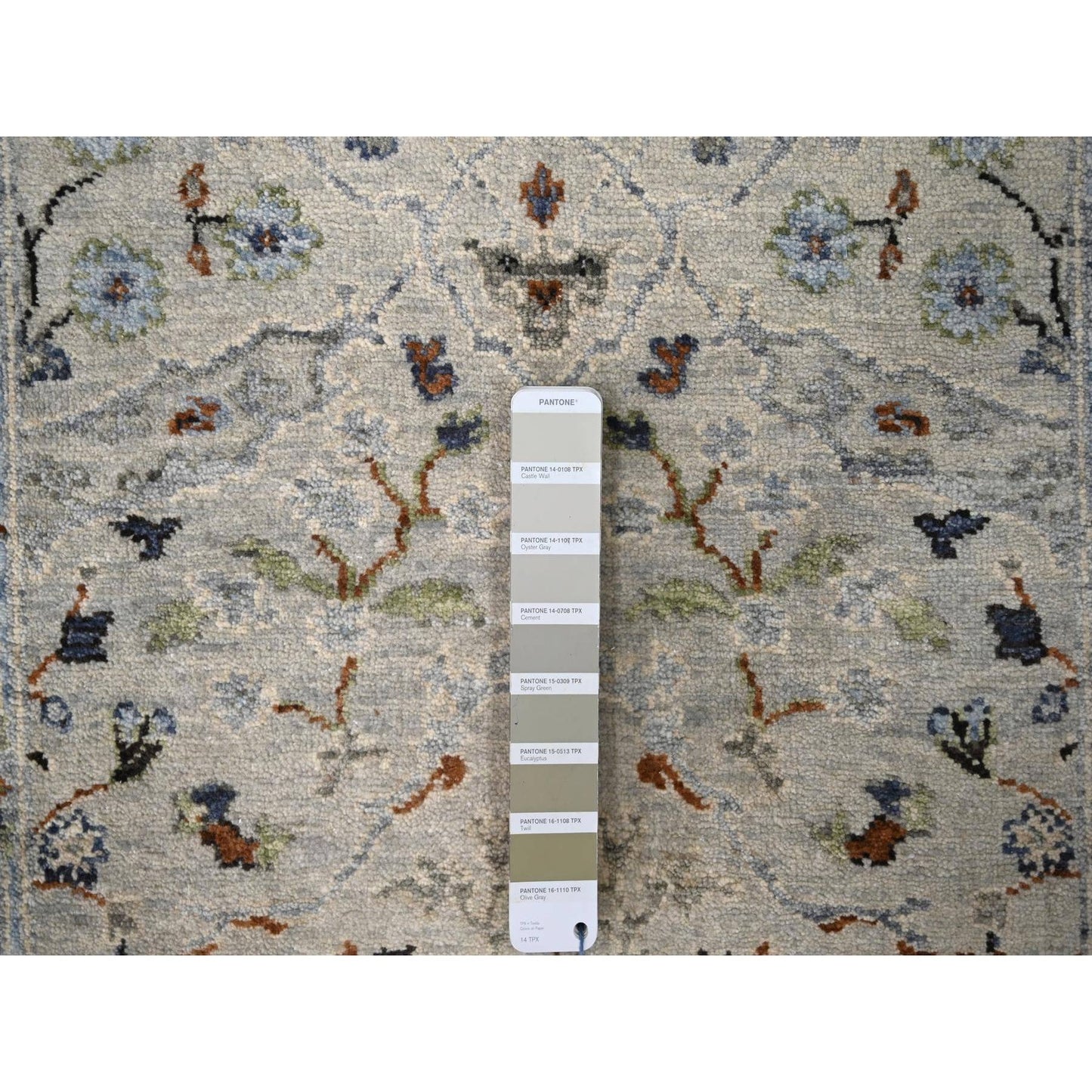 2'8"X27'8" Gray Oushak Denser Weave Hand Knotted 100% Wool Xl Runner Rug
