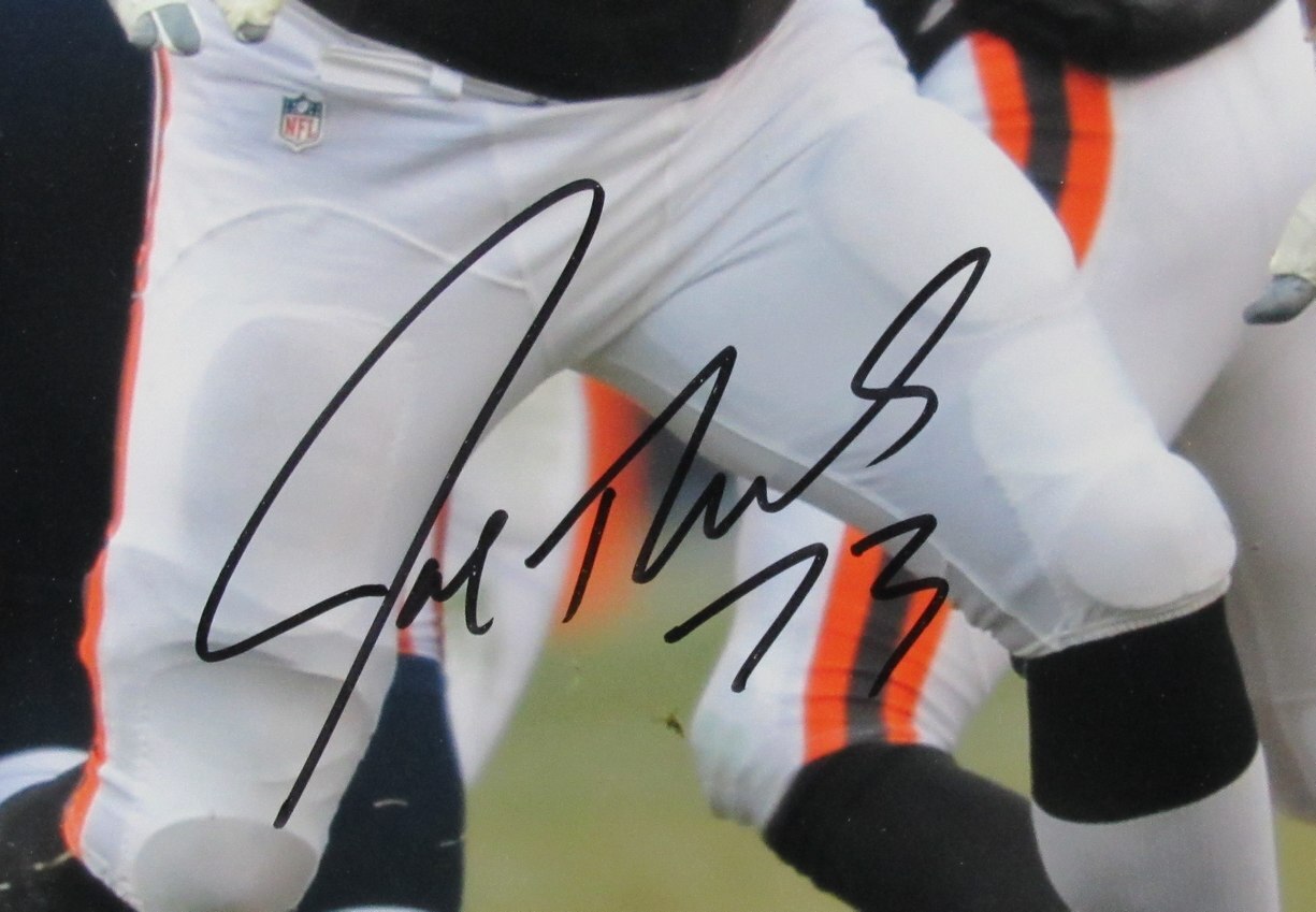 Joe Thomas Hof Autographed 16X20 Photo Cleveland