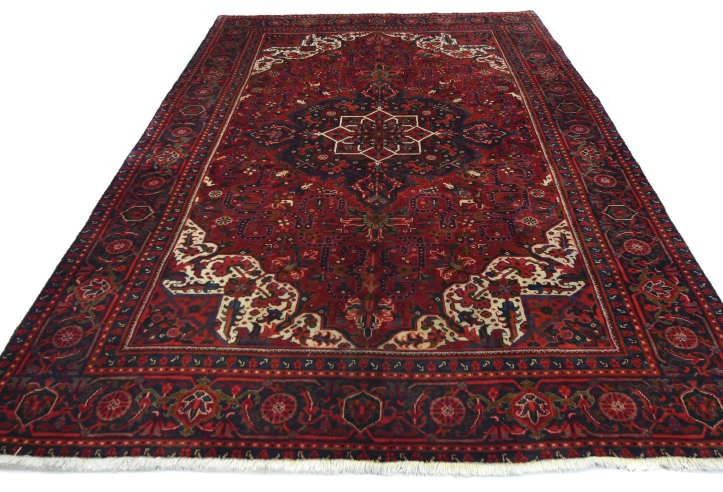 Vintage Hand-Knotted Floral Classic Style Wool