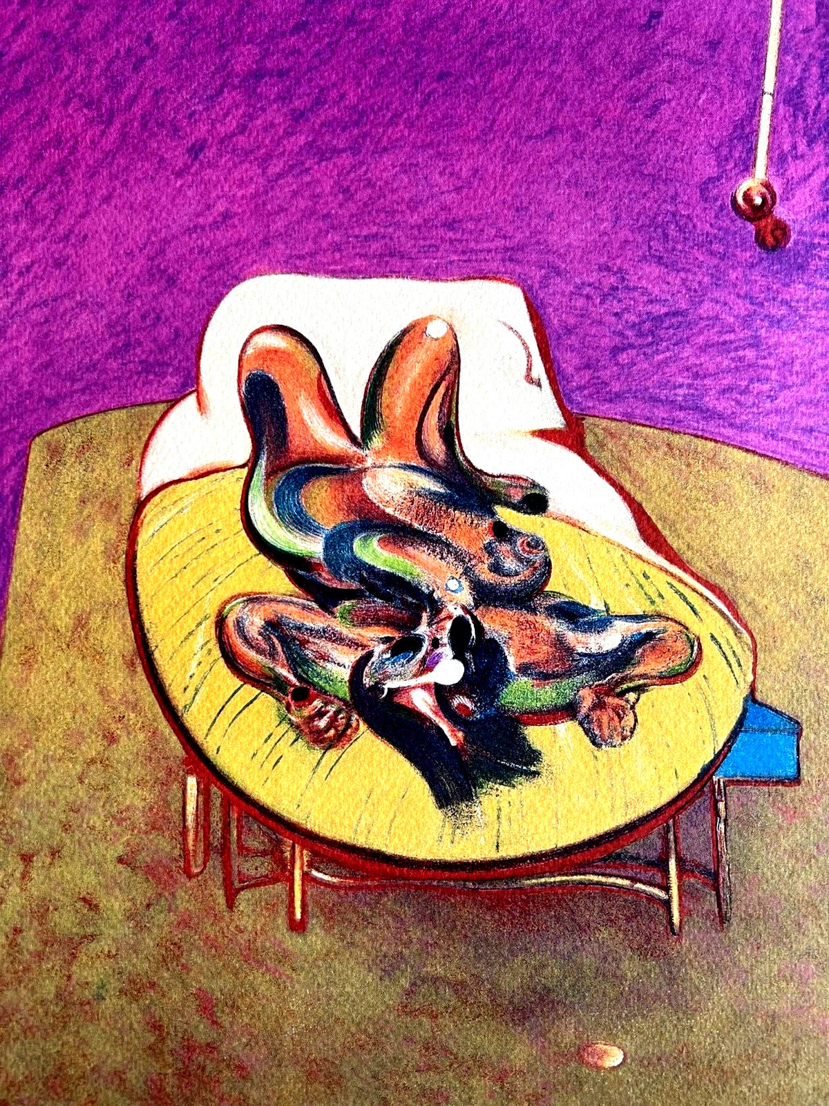 Francis Bacon Lithograph Coa Signed In Pen