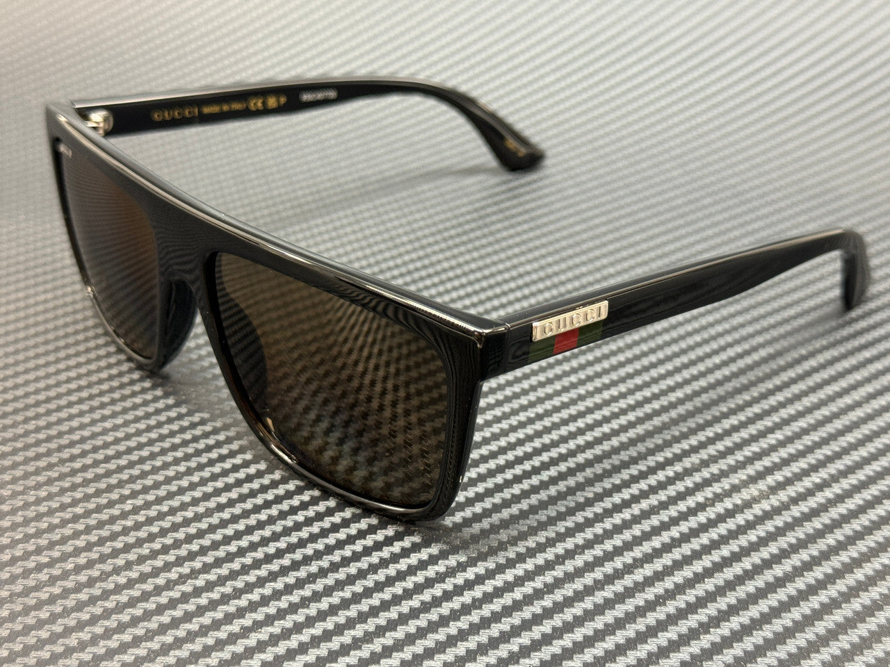 Gucci Gg0748S 005 Black Brown Polarized Men'S 59