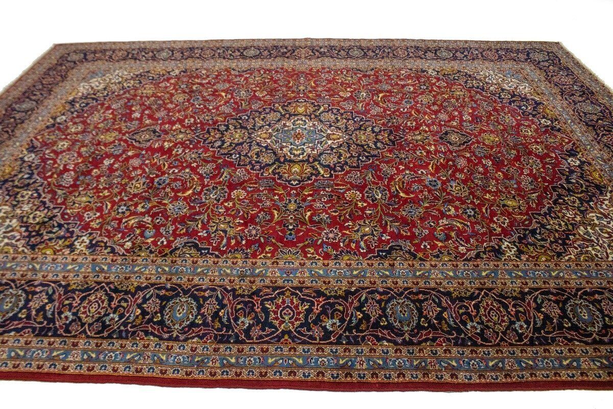 Large Hand-Knotted Vintage Oriental Rug