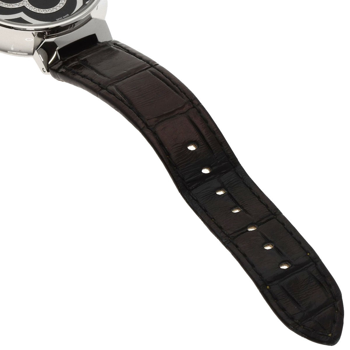 Louis Vuitton Tambour Moon Divine Diamond Watches Qa020 Stainless Steel/Leat...