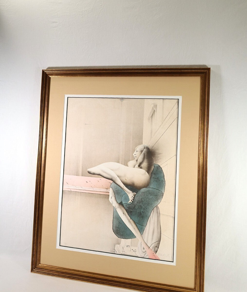Paul Wunderlich 1975 Original Lithograph Hand