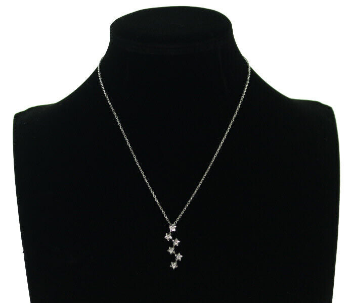 Chanel Necklace Comet Diamond Star 18K 750 White Gold