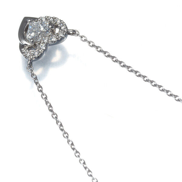 La Soma Necklace Diamond 0.302Ct/0.06Ct Heart 900 850 Platinum