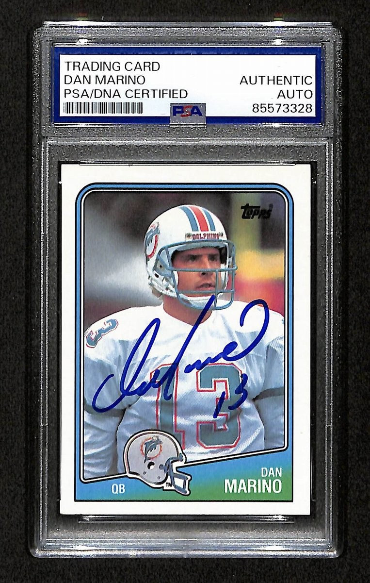 Dan Marino Hof Signed/Auto On Card 1988 Topps