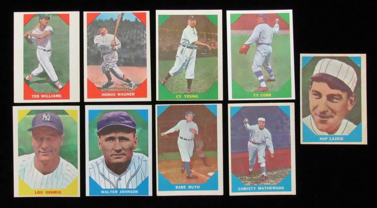 1960 Fleer Baseball Greats Complete Set (79) Ruth, Williams, Gehrig, Cobb 190558
