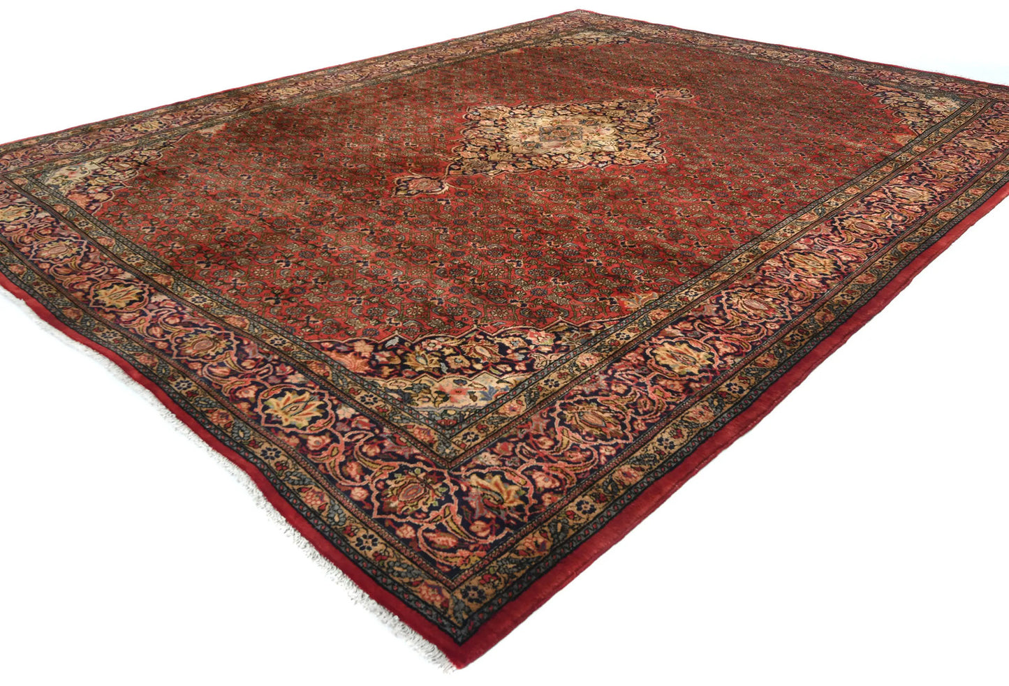 Handmade Vintage Rug Tribal Floral Extra Large