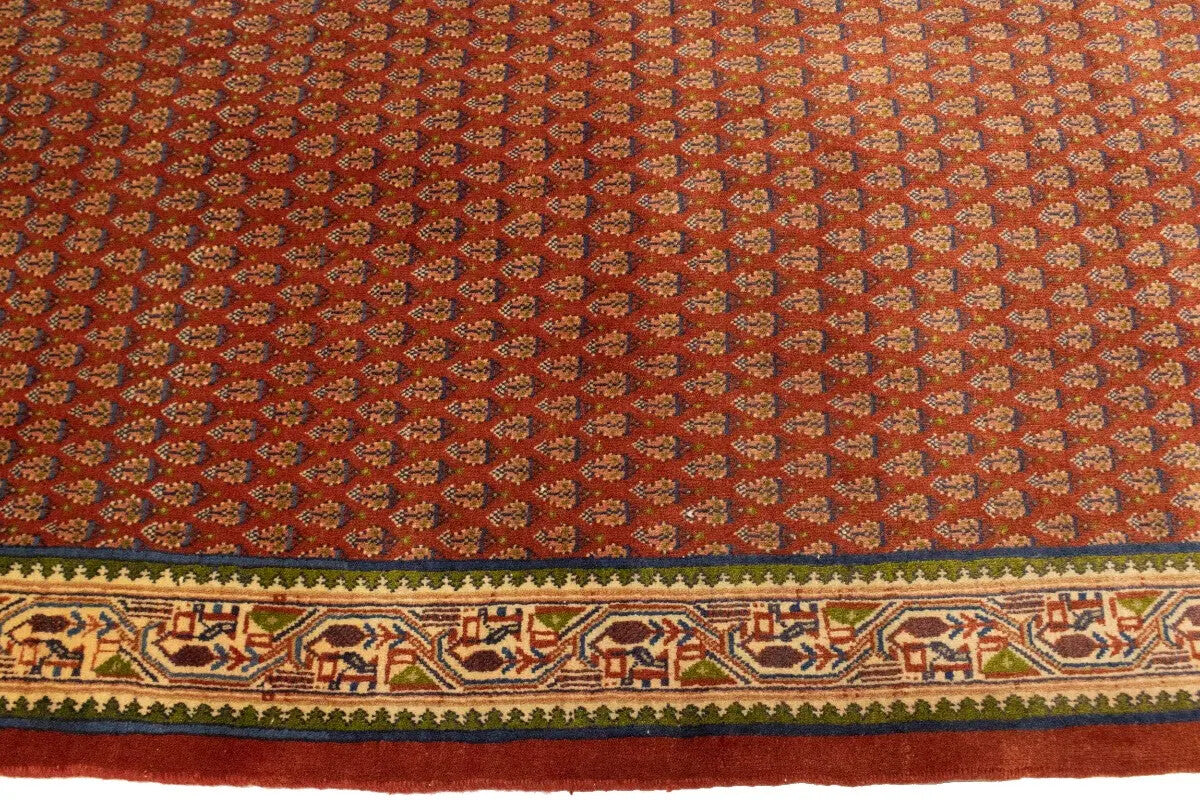 Vintage Oriental Runner Rug Allover Floral Design