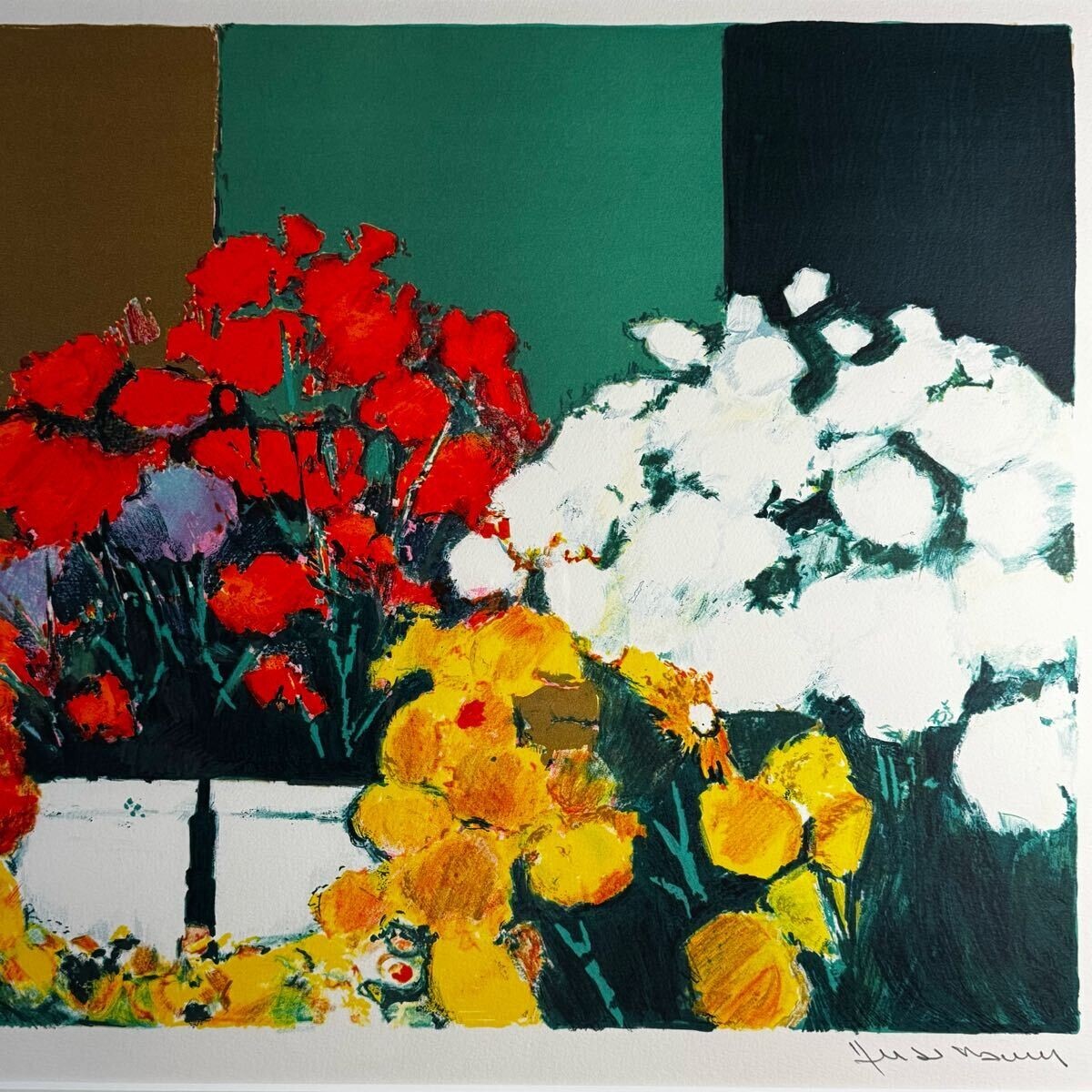 Jean Claude Allenbach Lithograph Print Gladiolus