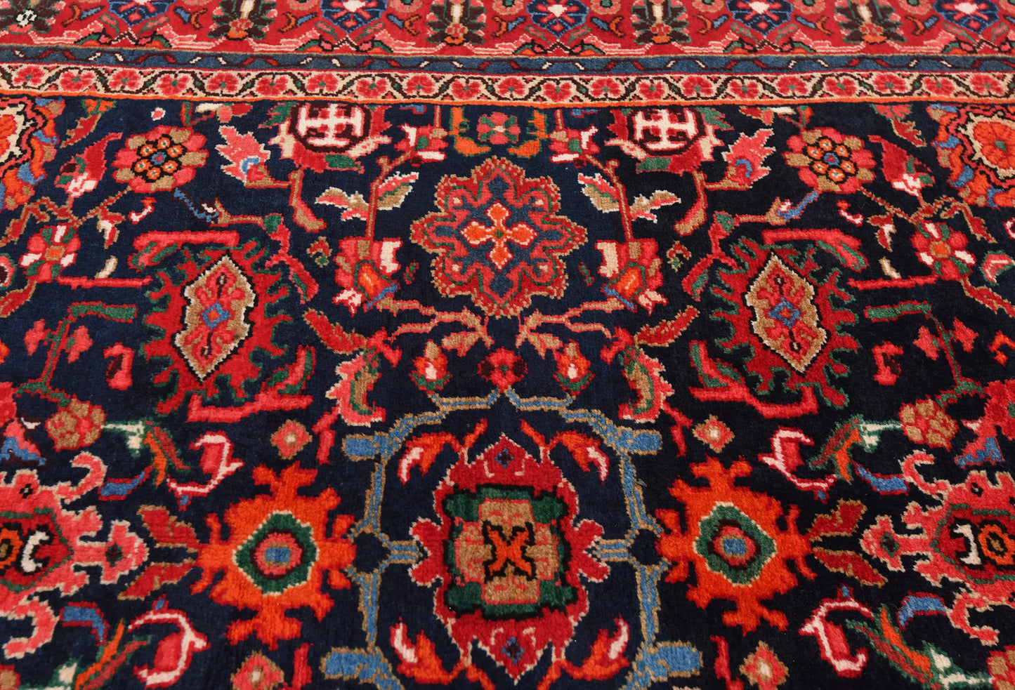 Handmade Vintage Rug Classic 5X11 Ft Floral