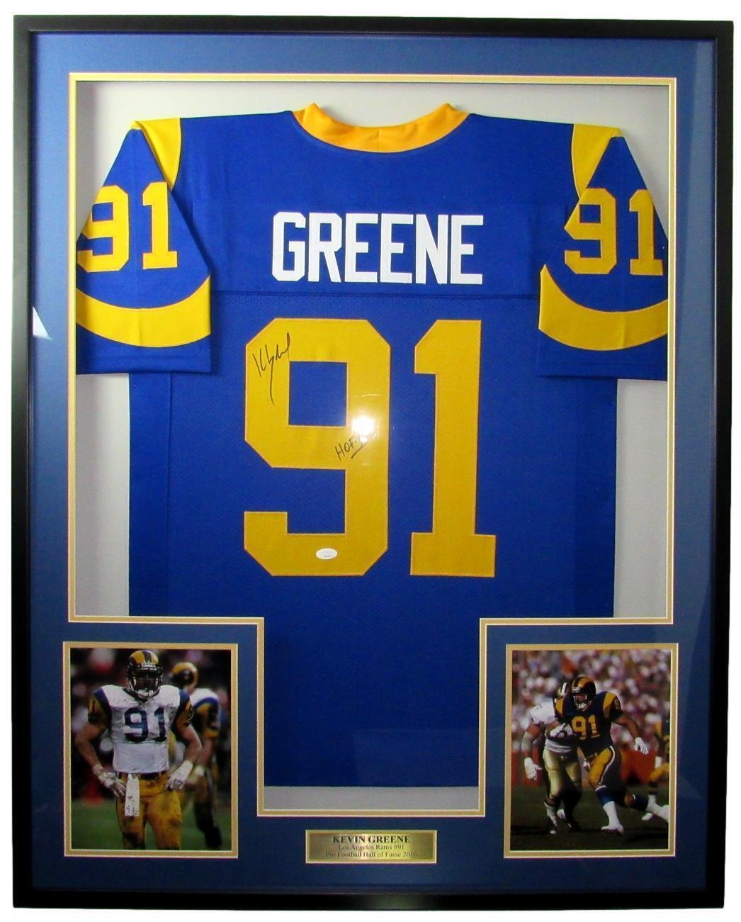 Kevin Greene Hof La Rams Signed Jersey W/ Photos