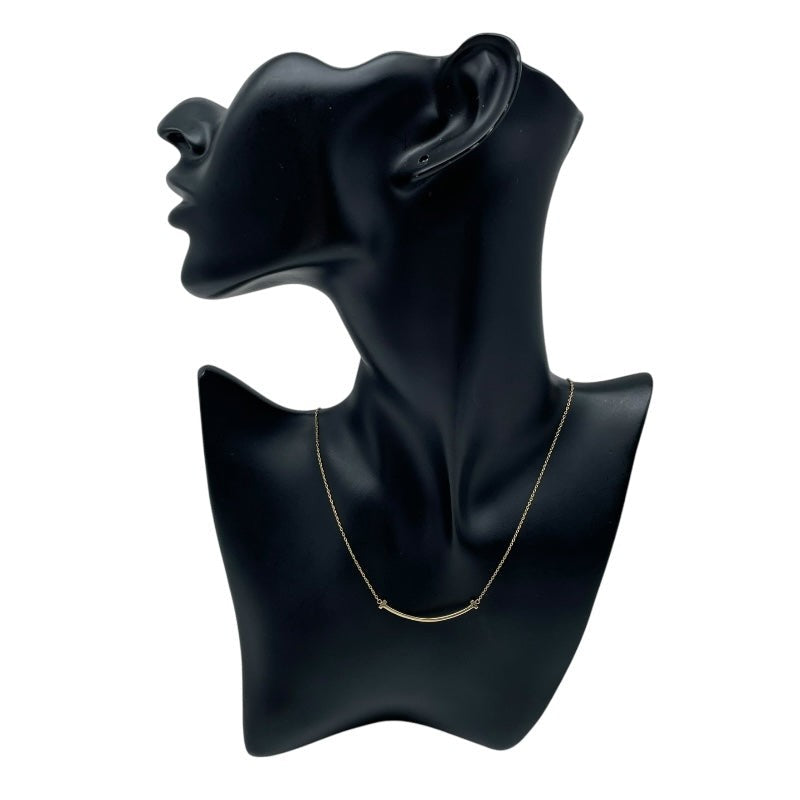 Tiffany & Co. T Smile Small Necklace Gold K18Yg