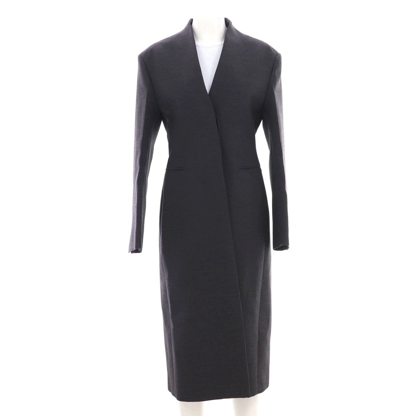 Salvatore Ferragamo Women'S Single Breasted Long Coat Wool