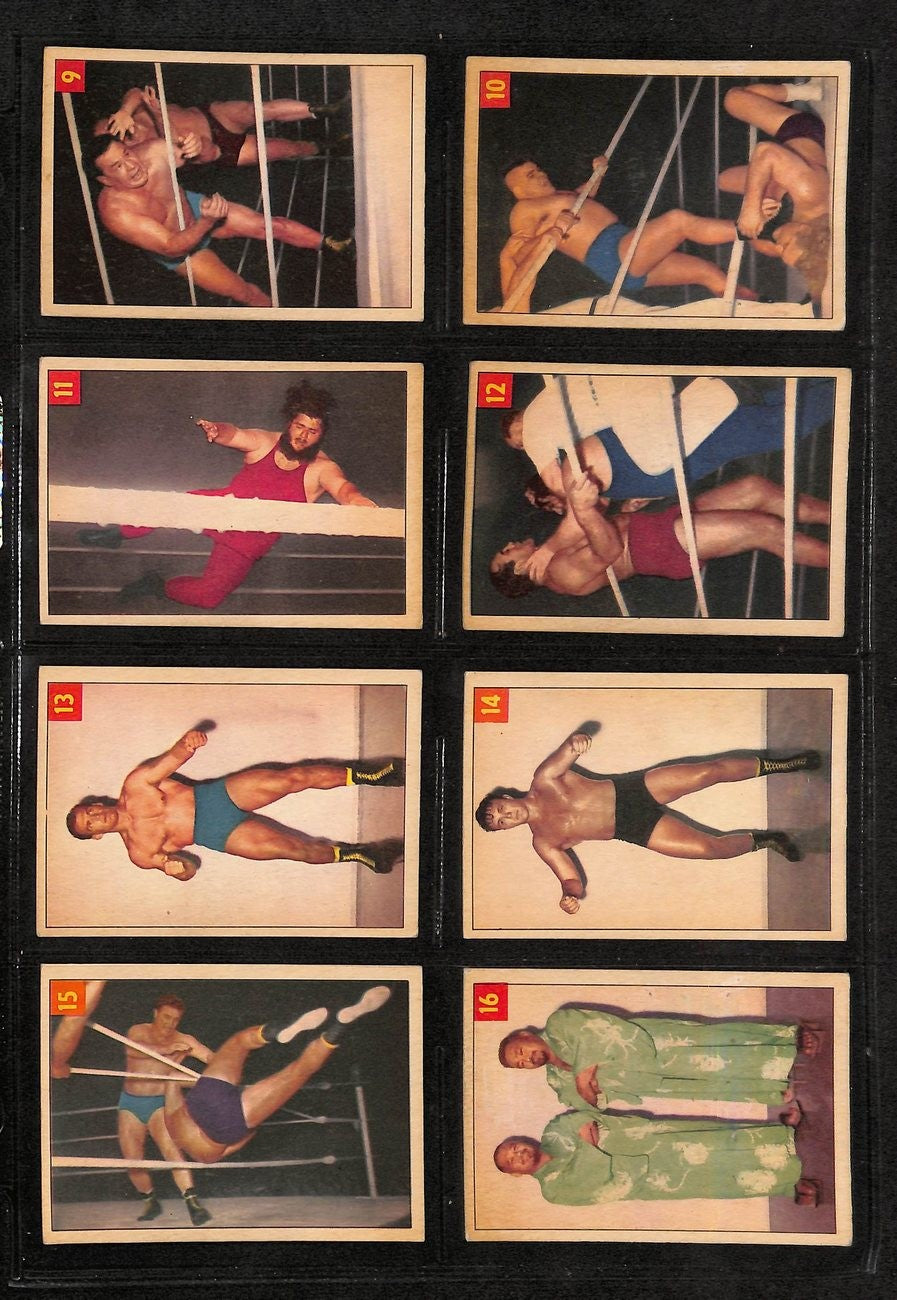 1954-55 Parkhurst Wrestling Complete Set (75)