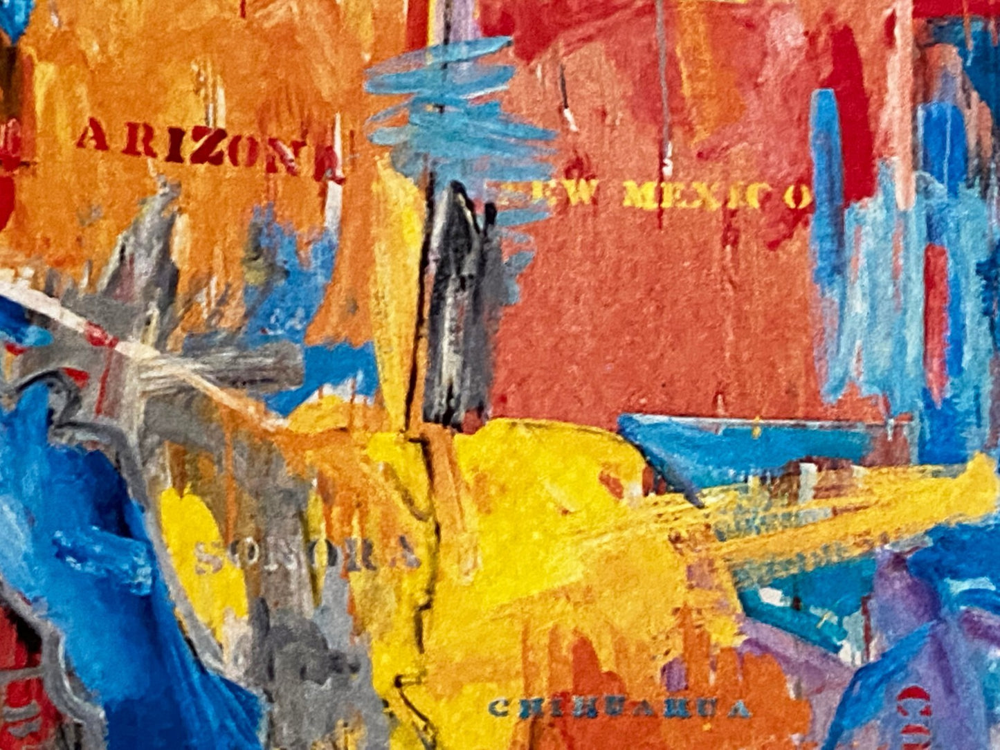 Jasper Johns ' Map ' Lithograph Coa Numbered Hand