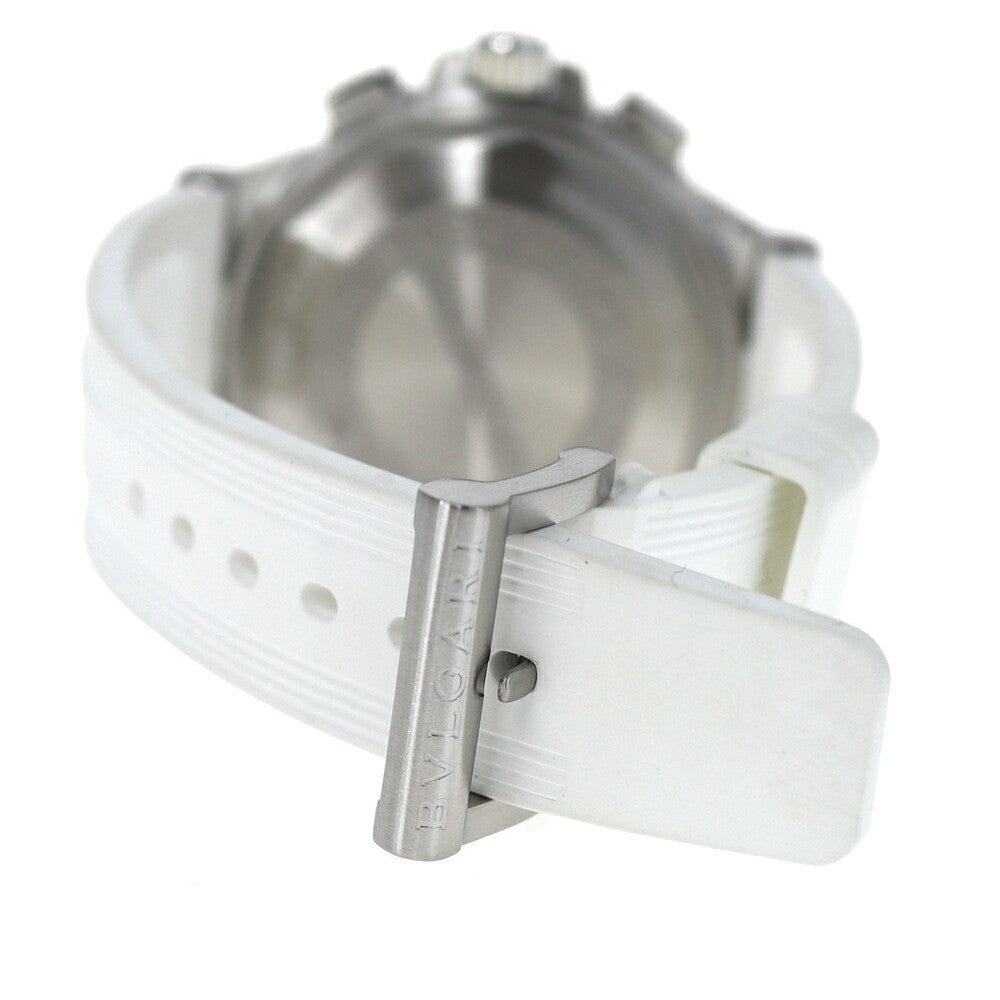 Bvlgari Diagono Chronograph Dg40Sch White Men'S Used Watch #61023